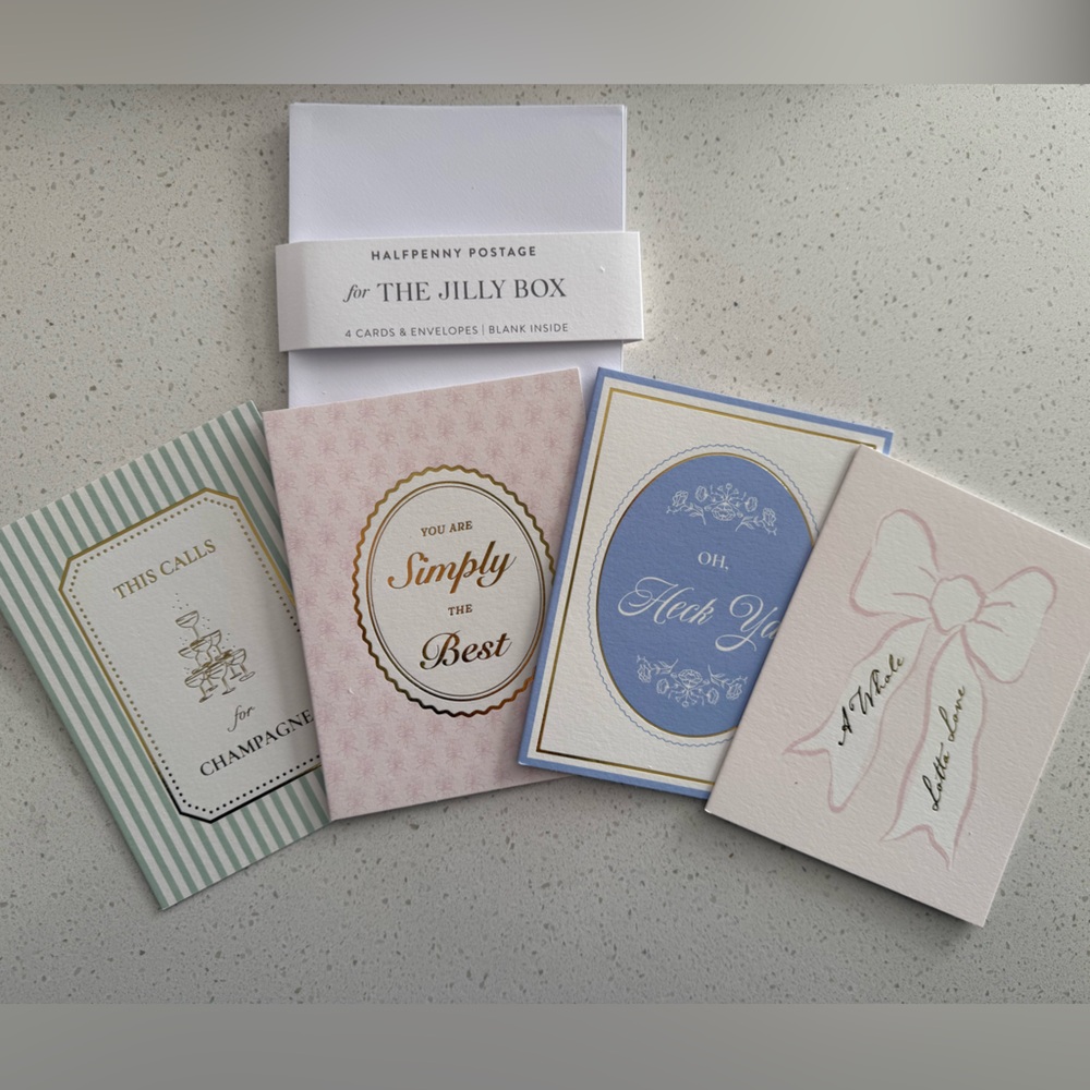 Halfpenny Postage: Greeting Card Set Winter 2024 Jilly Box